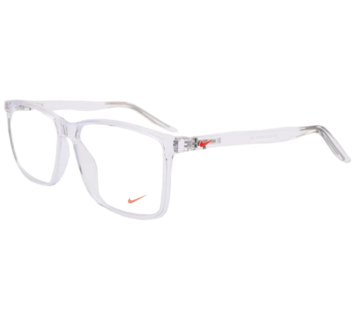 Nike Transparent Replica Eyeglasses - Iconic Red Swoosh