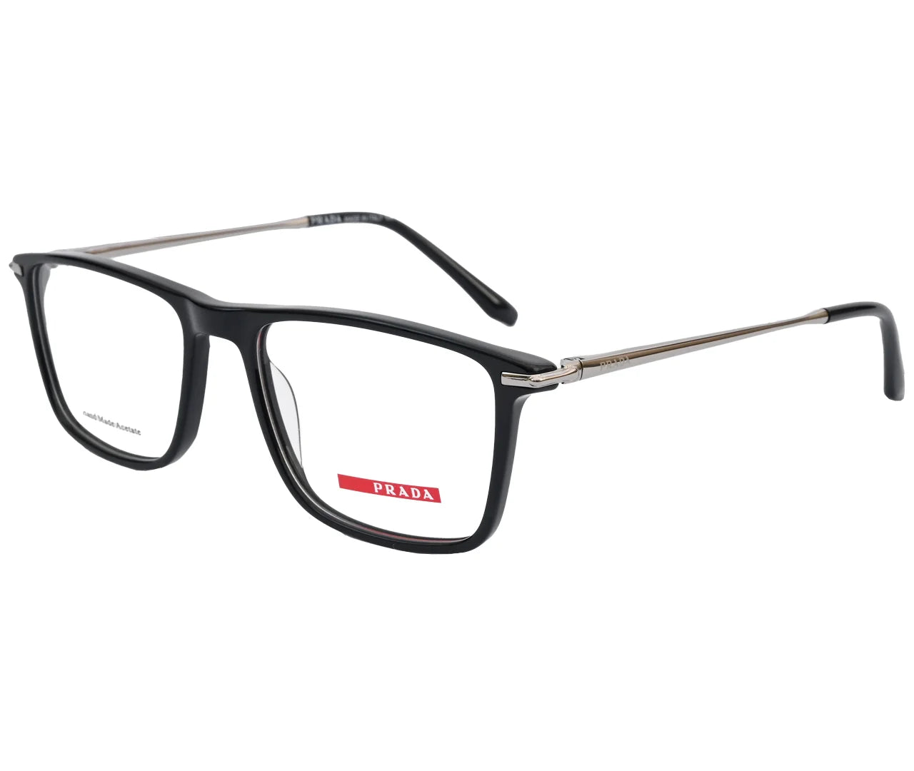 Prada-Inspired Matte Black Eyewear