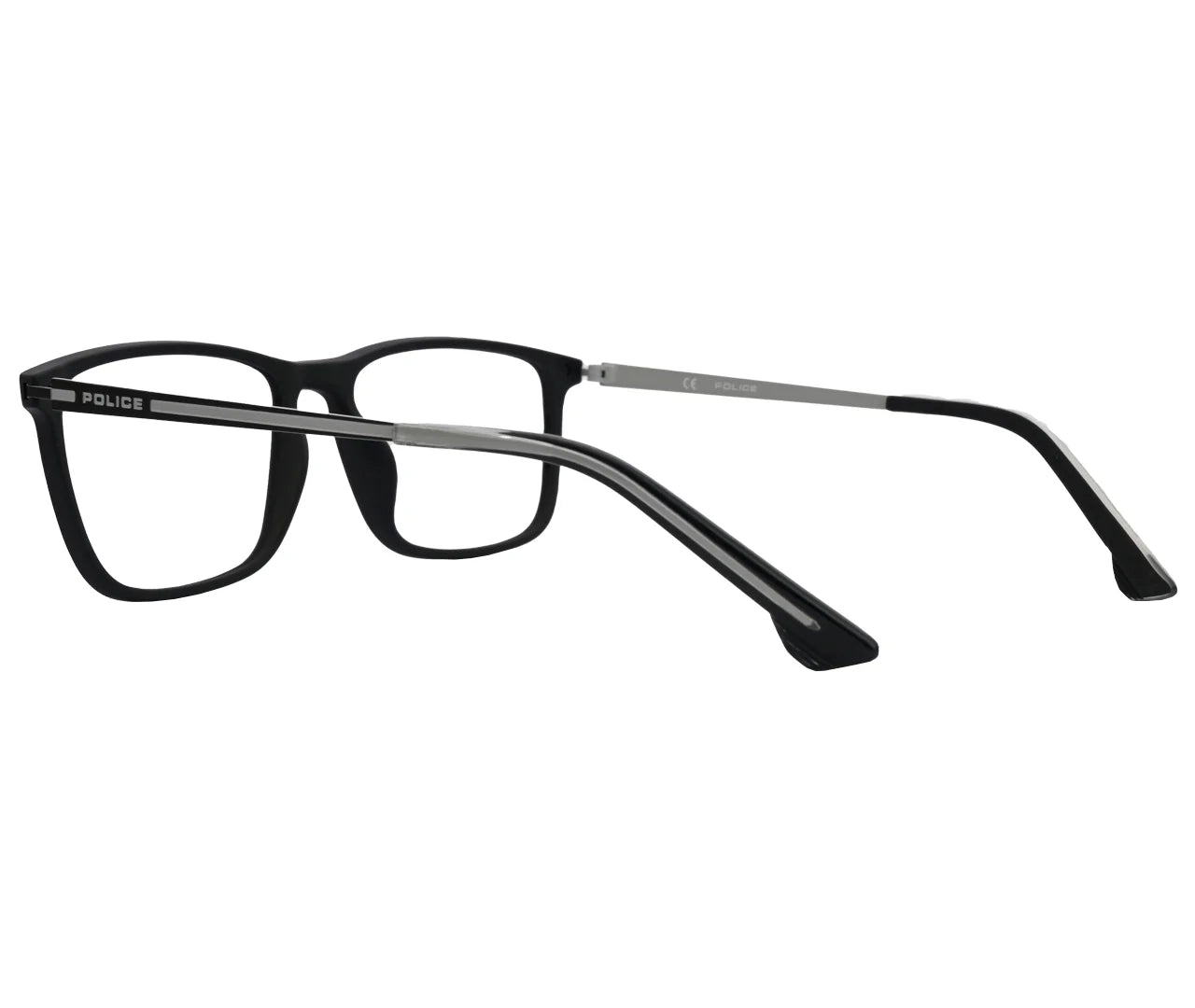Police Inspired Black Frame with Sleek Metal Temples - Eyekart Collection