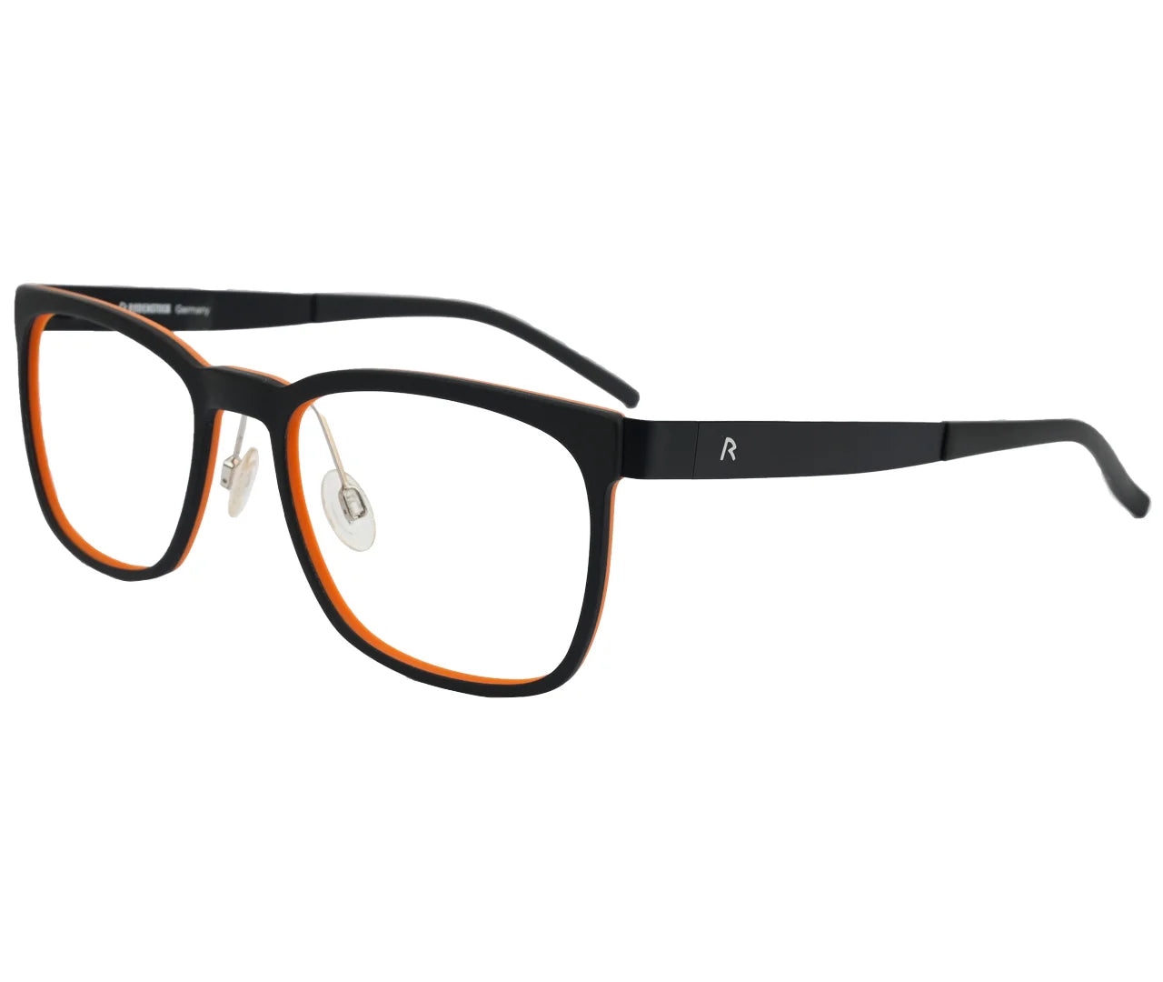 Rodenstock R7013, Eyeglasses – Vibrant Orange and Black Acetate Frame