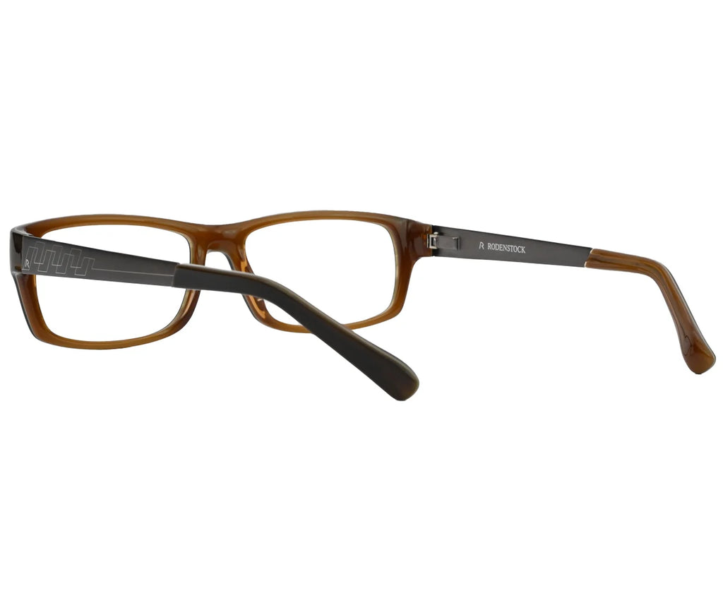 Rodenstock R5246, Eyeglasses – Classic Brown with Metallic Temples