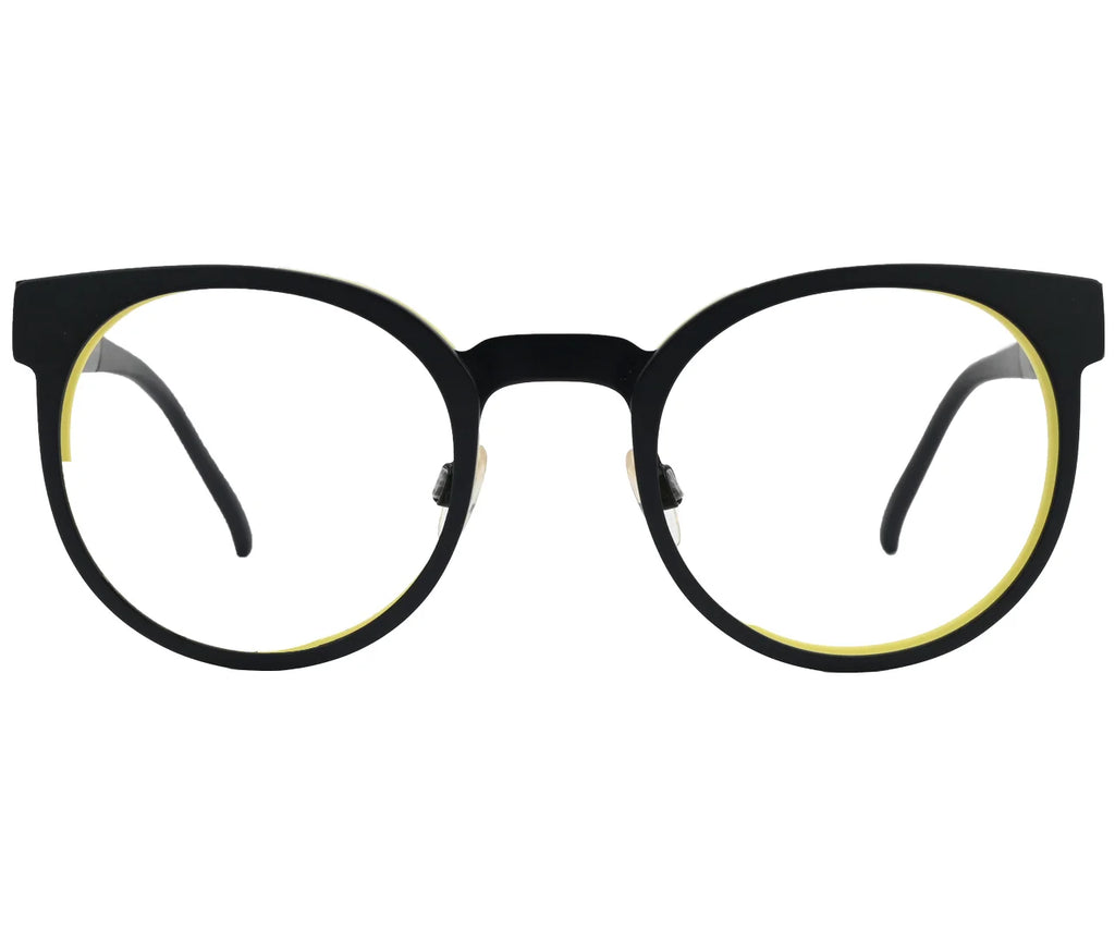 Rodenstock R7012, Eyeglasses – Bold Black and Yellow Design