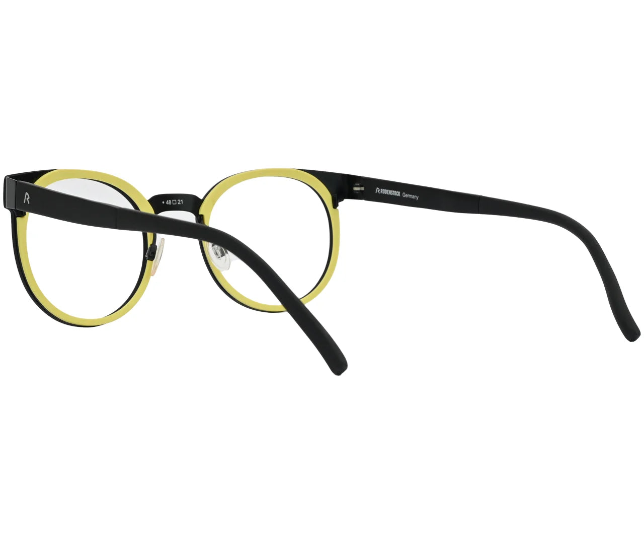 Rodenstock R7012, Eyeglasses – Bold Black and Yellow Design