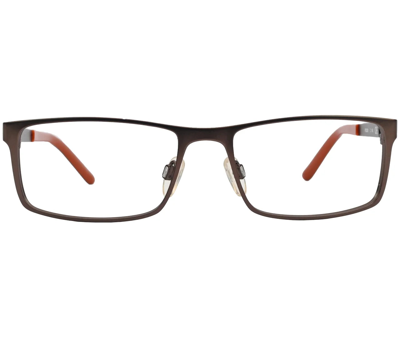 Rodenstock R2331, Eyeglasses – Elegant Brown with Orange Temple Tips