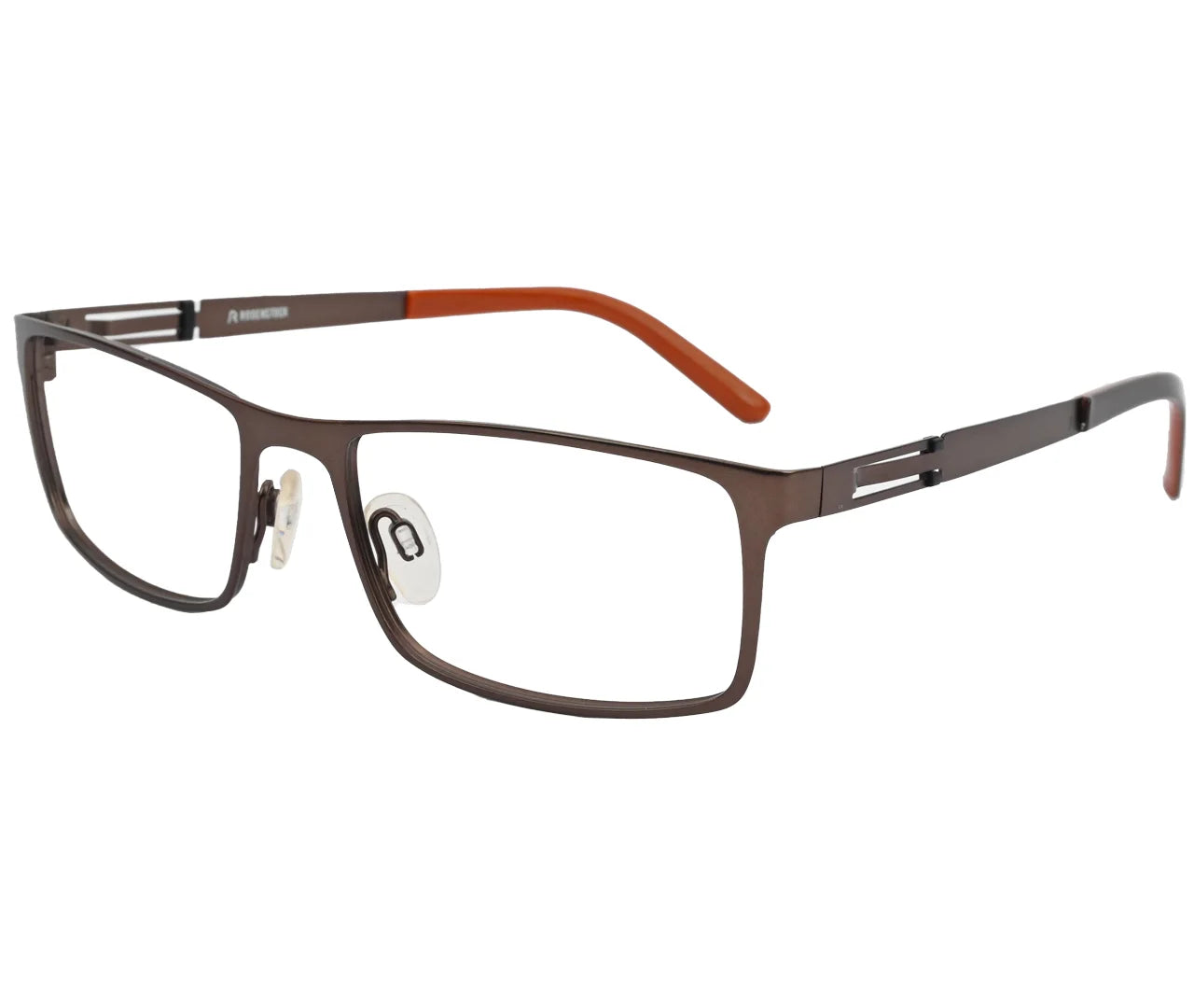 Rodenstock R2331, Eyeglasses – Elegant Brown with Orange Temple Tips