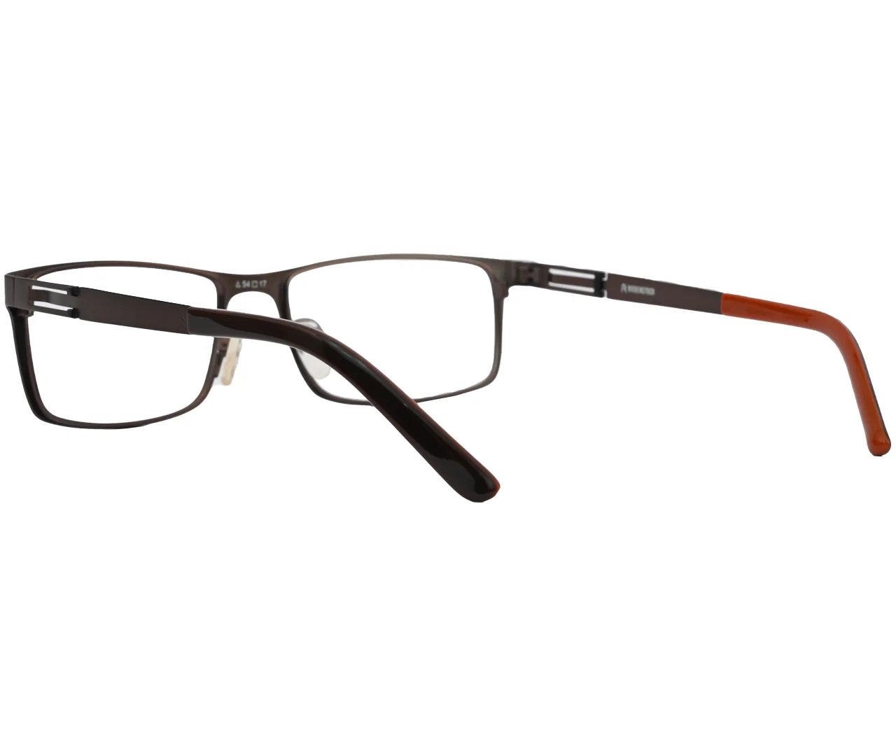 Rodenstock R2331, Eyeglasses – Elegant Brown with Orange Temple Tips