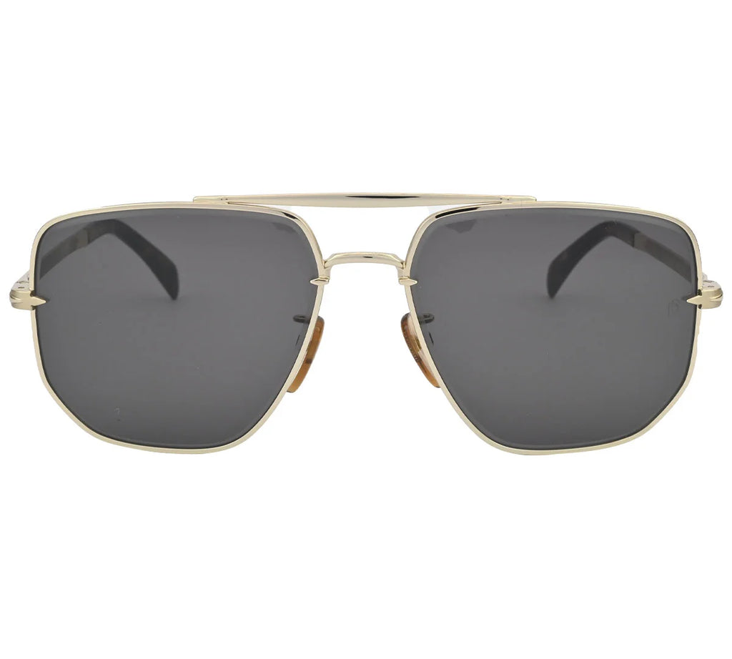 David Beckham DB7001/S, Sunglasses – Gold Frame with Dark Lenses