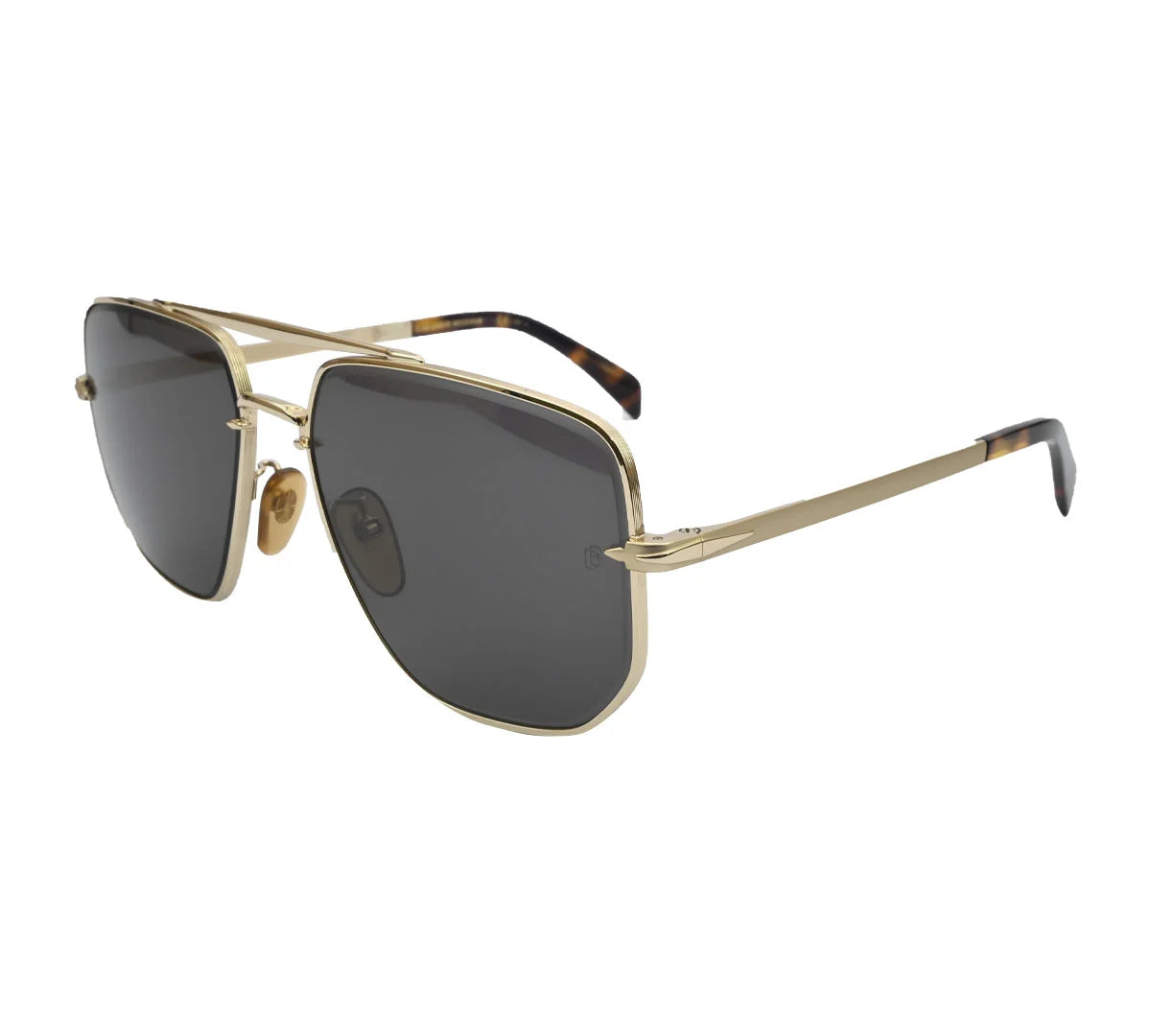 David Beckham DB7001/S, Sunglasses – Gold Frame with Dark Lenses
