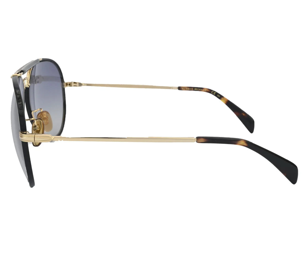David Beckham DB7003/S Sunglasses – Gold Frame with Gradient Blue Lenses