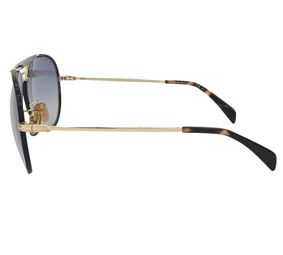 David Beckham DB7003/S Sunglasses – Gold Frame with Gradient Blue Lenses