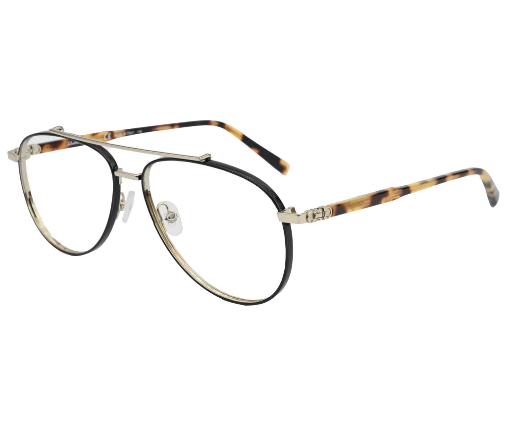 Salvatore Ferragamo SF2184, Eyeglasses – Timeless Gold and Tortoiseshell Elegance