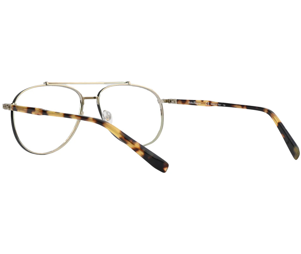 Salvatore Ferragamo SF2184, Eyeglasses – Timeless Gold and Tortoiseshell Elegance