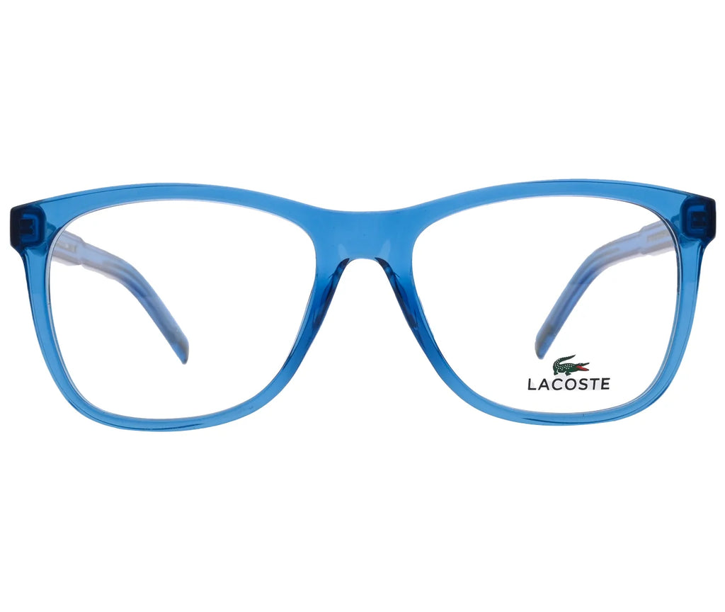 Lacoste Replica Eyeglasses - Bold Blue Oval Frame - Blue