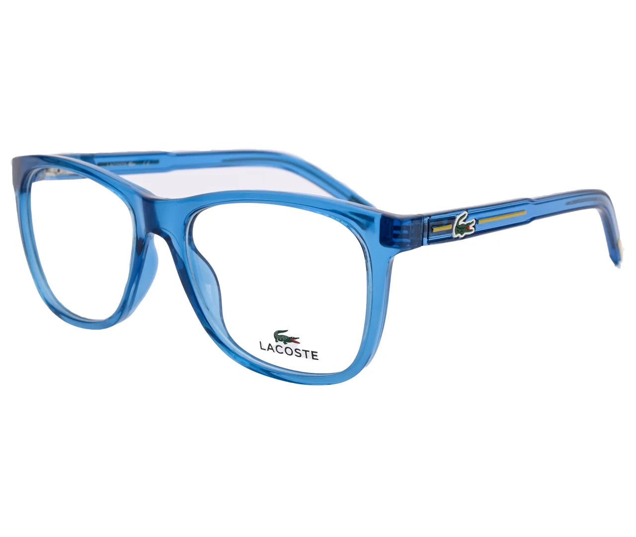 Lacoste Replica Eyeglasses - Bold Blue Oval Frame - Blue