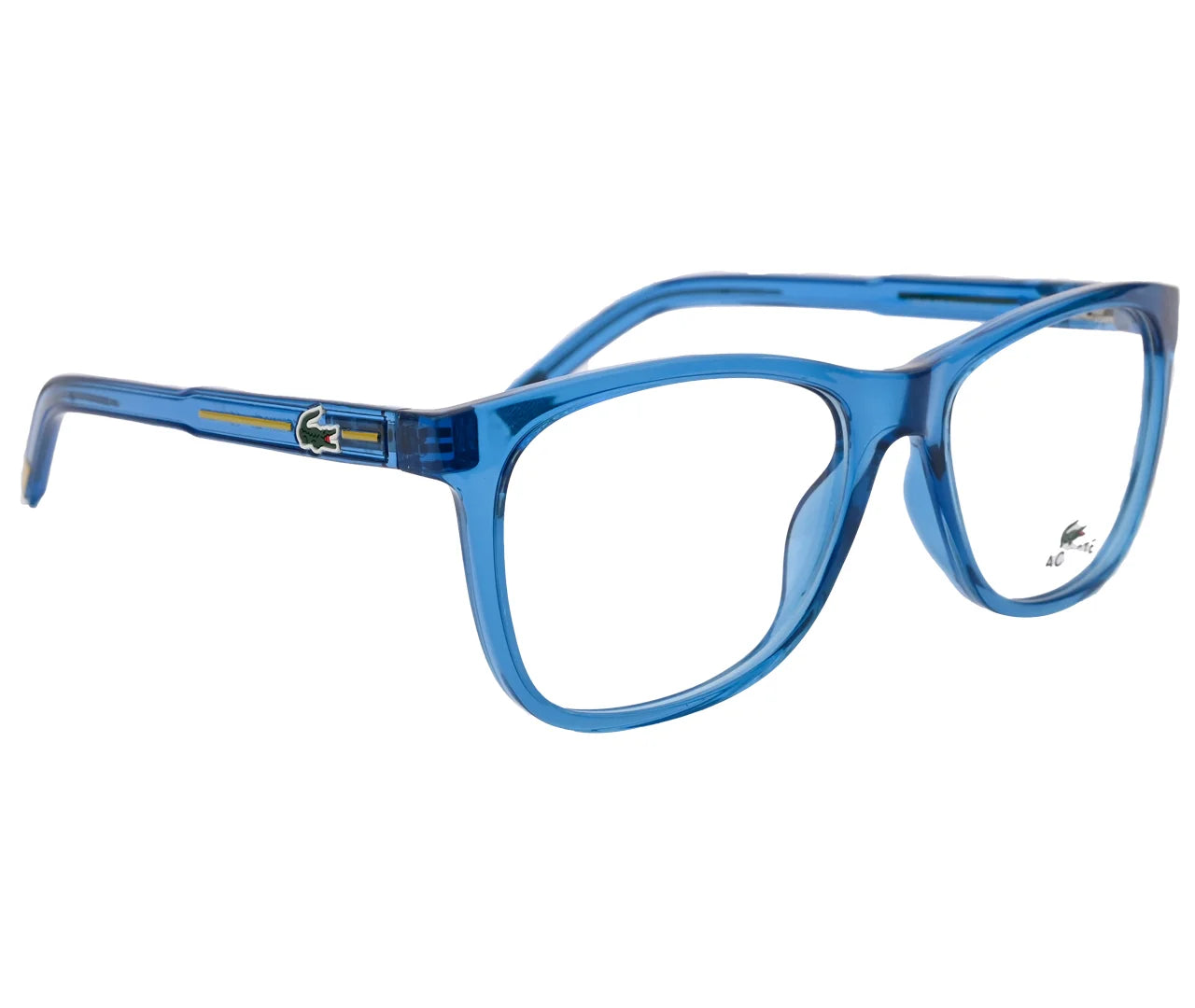Lacoste Replica Eyeglasses - Bold Blue Oval Frame - Blue