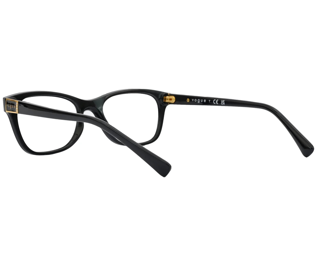 Vogue VO5424-B, Eyeglasses – Black Frame with Gold Logo Detail