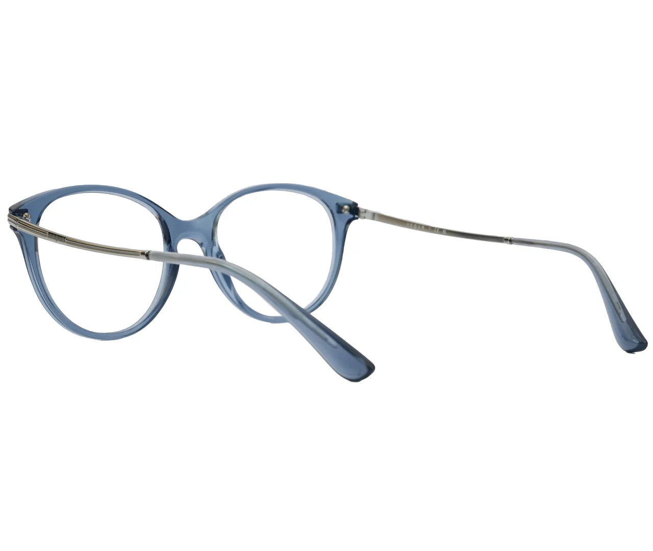 Vogue VO5423, Eyeglasses – Transparent Blue Frame with Metal Temples