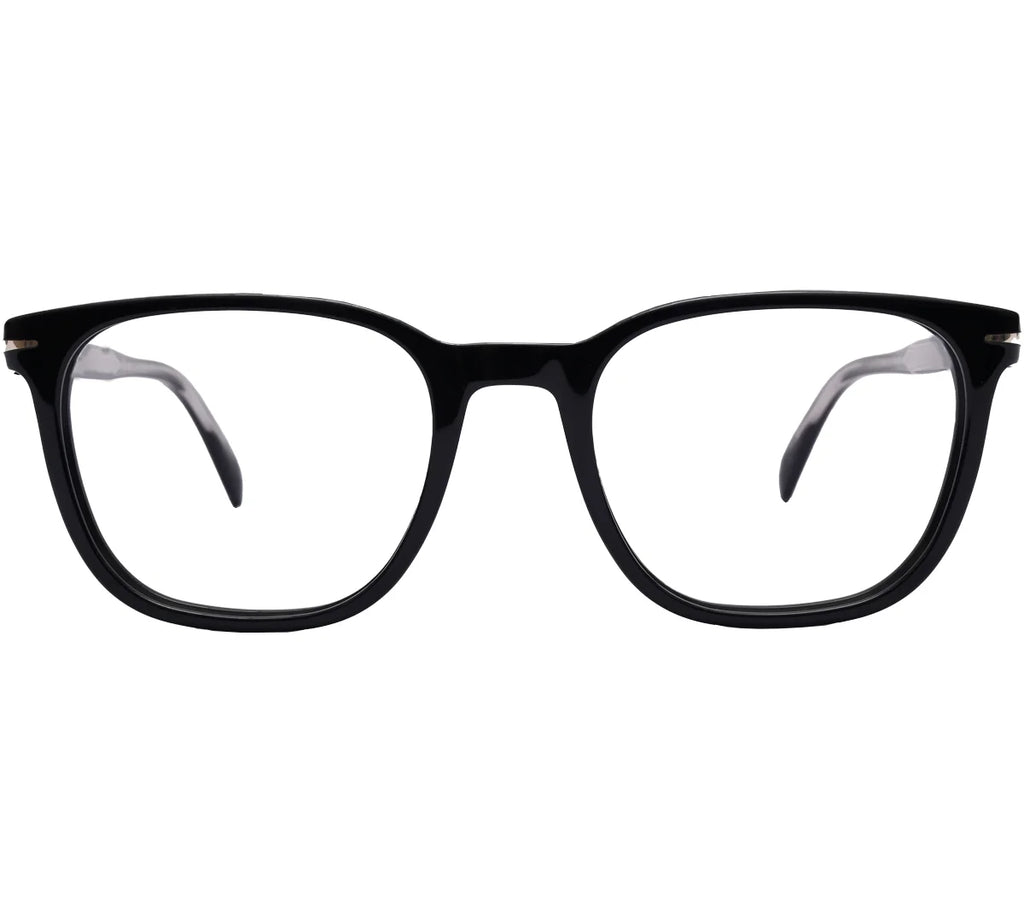 Classic Black Square Eyewear Frame - Inspired by David Beckham
