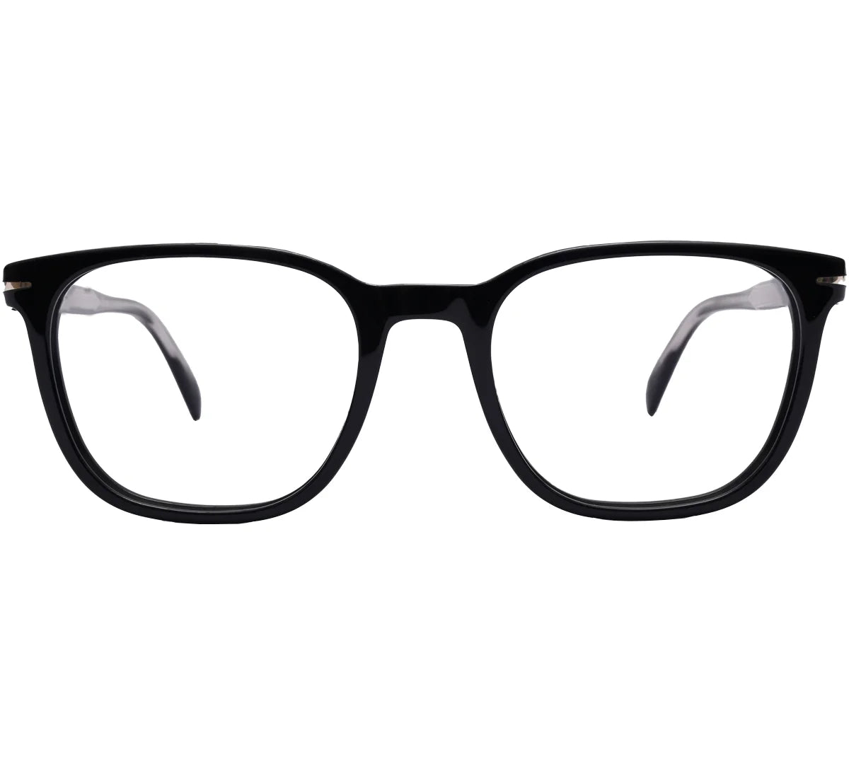 Classic Black Square Eyewear Frame - Inspired by David Beckham