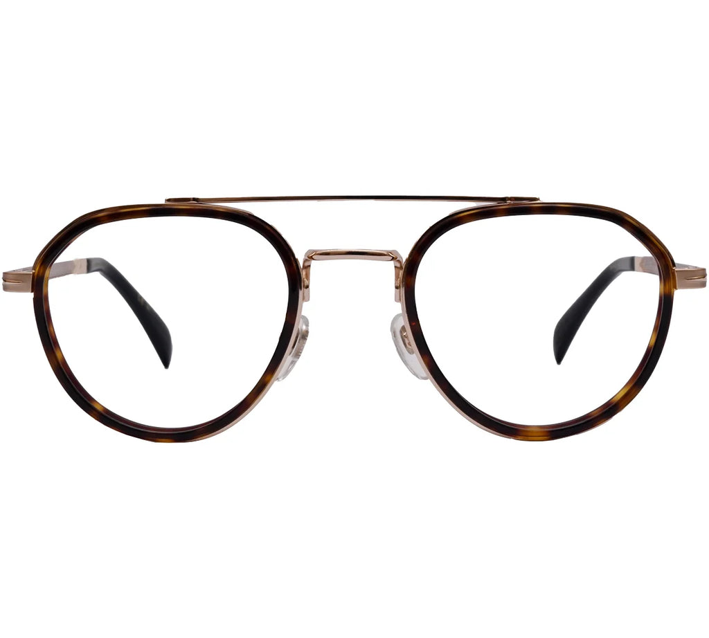 Vintage-Inspired Round Frame with Gold Metal Finish