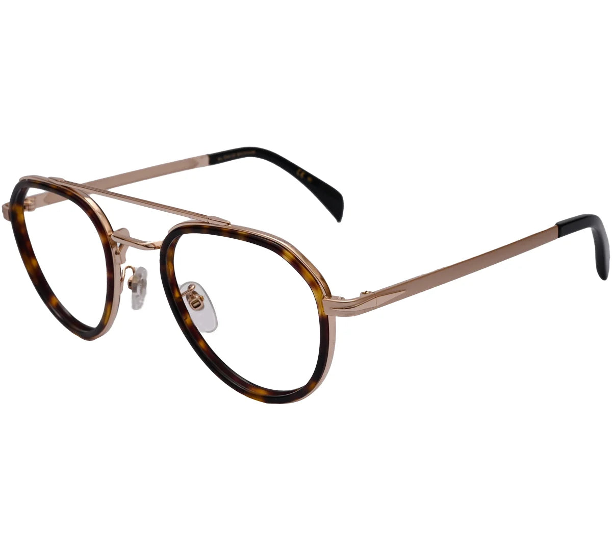 Vintage-Inspired Round Frame with Gold Metal Finish