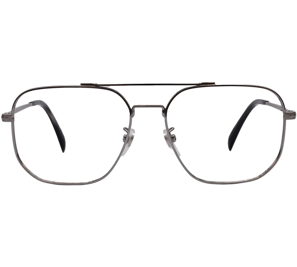 Modern Aviator Gray Metal Frame