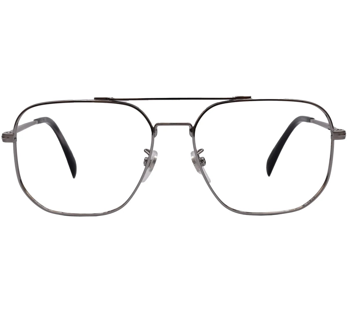 Modern Aviator Gray Metal Frame
