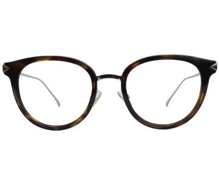 Fendi FF0166, Tortoise Shell Frame with Gold Metal Temples - Eyekart Luxury Edition