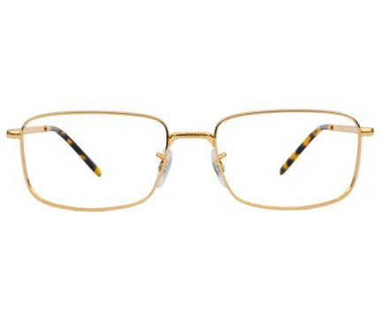 Ray-Ban RX3717V, Eyeglasses – Gold Sophistication with Tortoiseshell Touch