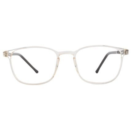 Bright Youth Transparent Eyeglass Frame with Black Temples